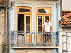 Man on the balcony, Porto