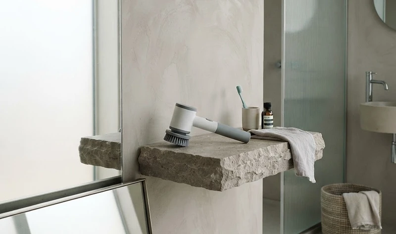 A serene minimalist bathroom