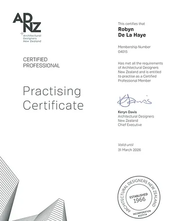 ADNZ Practising Certificate 2025