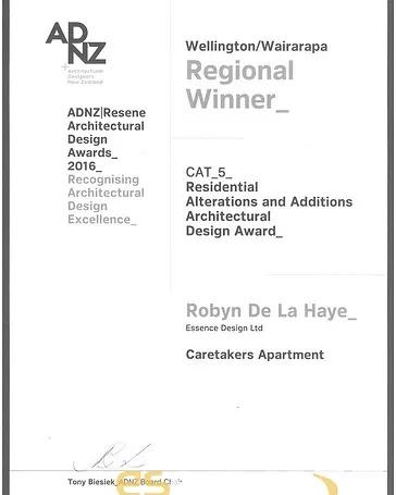 ADNZ 2016 Regional Winner