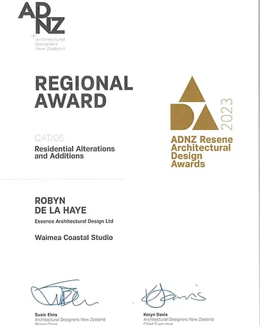 ADNZ 2023 — Residential Alterations & Additions (Regional Award)
