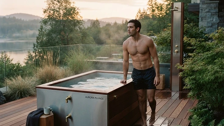 How Long Should You Stay in a Cold Plunge? A Duration Guide — Cold Plunges | Hearthside Supply LLC Blog Premium home cold plunge setup on a modern deck