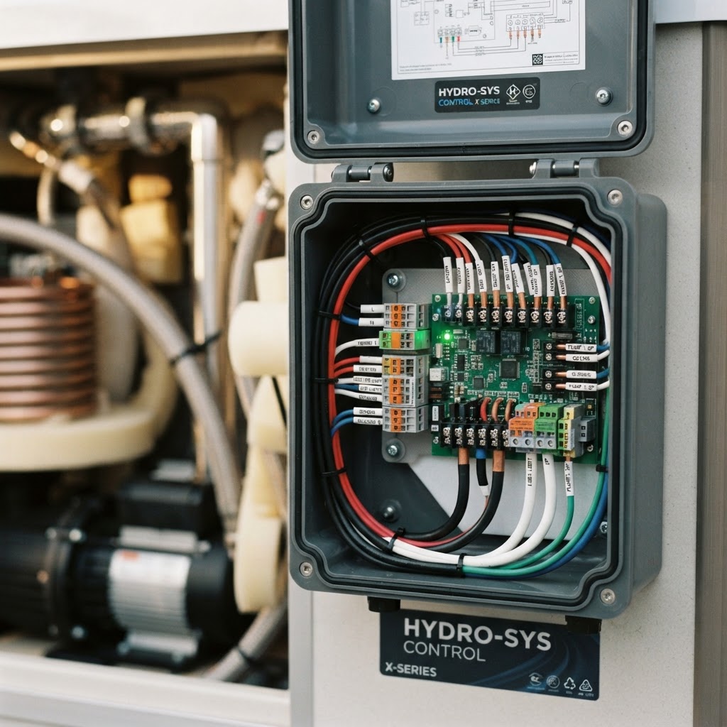 Professional electrical installation for a hot tub