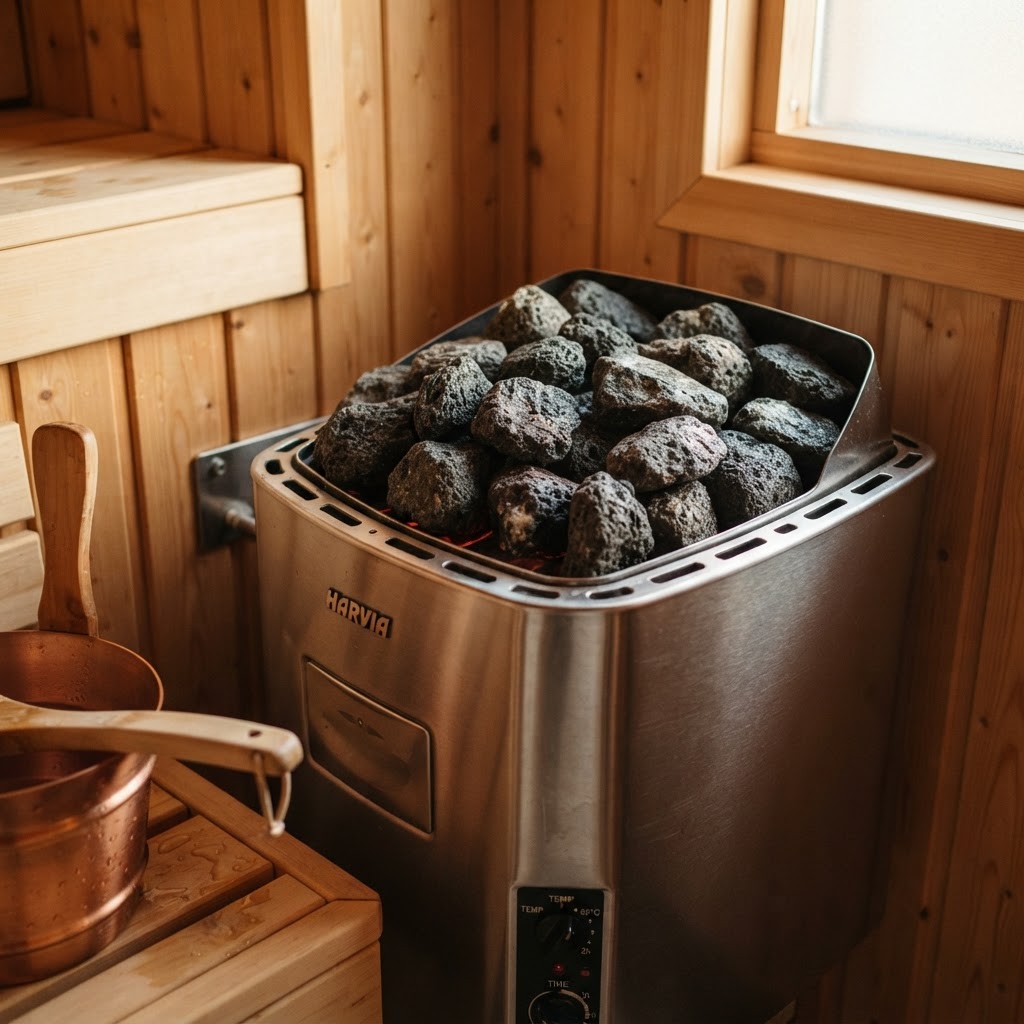 Electric sauna heater maintenance