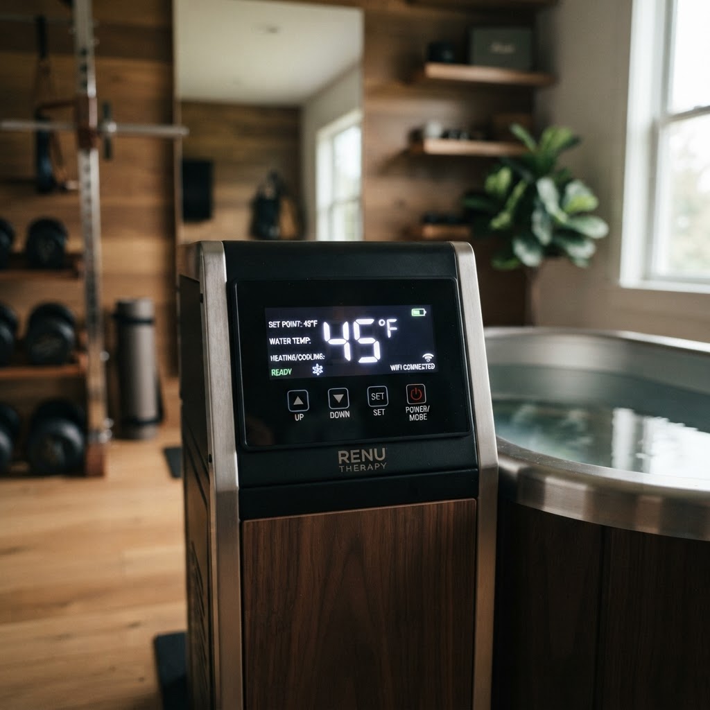 Digital control interface for a cold plunge chiller