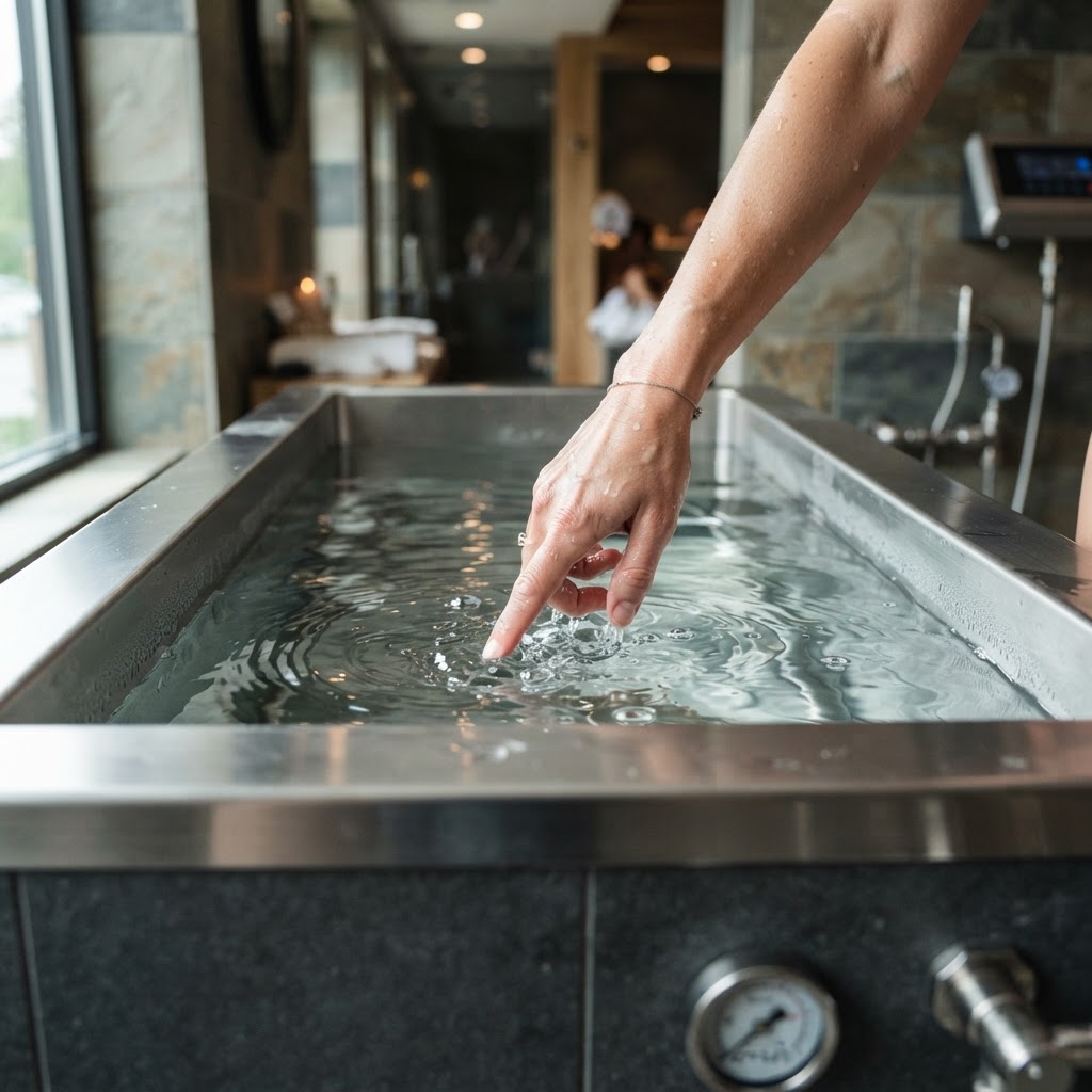 Clean and sanitary cold plunge water with advanced filtration