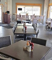Eggspress Café dining room with window seating