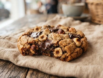 Sea Salt Choc Chip Hazelnut Cookie