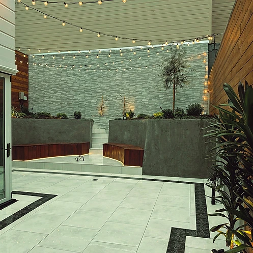 Modern Tile Courtyard