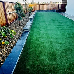 Retaining Wall & Turf