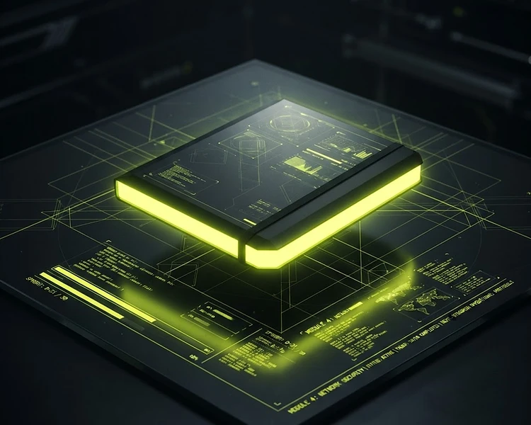 Lock In Cert 30-day study workbook on a glowing glass surface