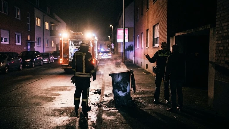 Wieder brennende Mülltonnen in Kastel und Kostheim