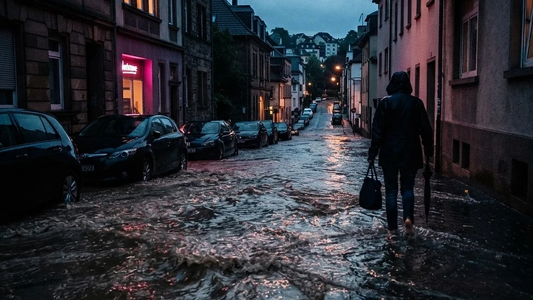 Neue Karte für zeigt, welche Gebiete in Hessen besonders von Überflutungen bedroht sein können