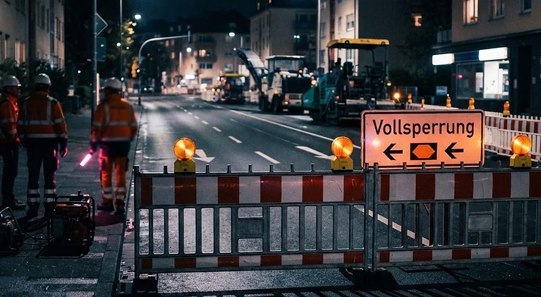 Vollständige Sperrung der Biebricher Allee wegen Fahrbahnsanierung