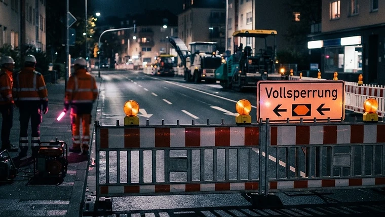 Vollständige Sperrung der Biebricher Allee wegen Fahrbahnsanierung