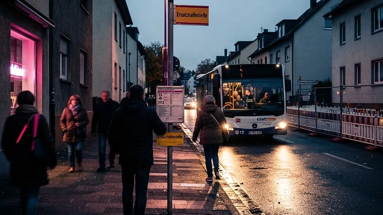 In Schierstein werden ab heute mehrere Bushaltestellen verlegt