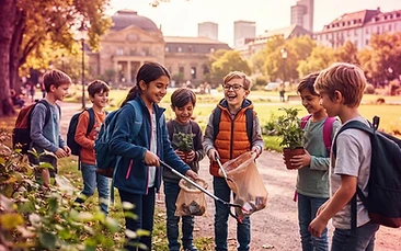 Für die Teilnahme an "Sauberhaftes Hessen" werden 50 Kitas und Schulen ausgezeichnet