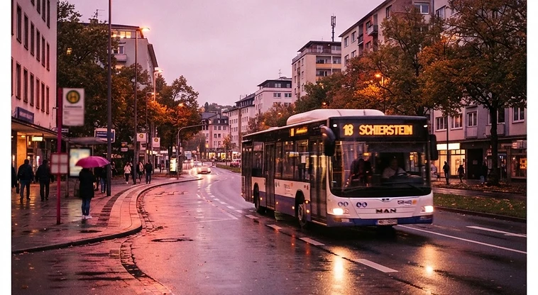 Die Buslinien 18 und N12 in Richtung Schierstein folgen bis Mitte Oktober einer Umleitung