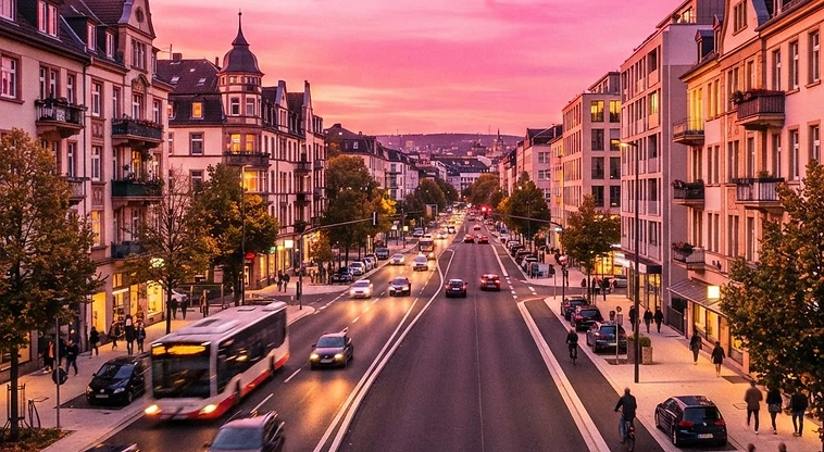 Die Dotzheimer Straße ist wieder frei befahrbar