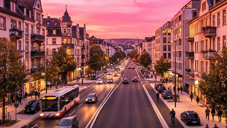 Die Dotzheimer Straße ist wieder frei befahrbar