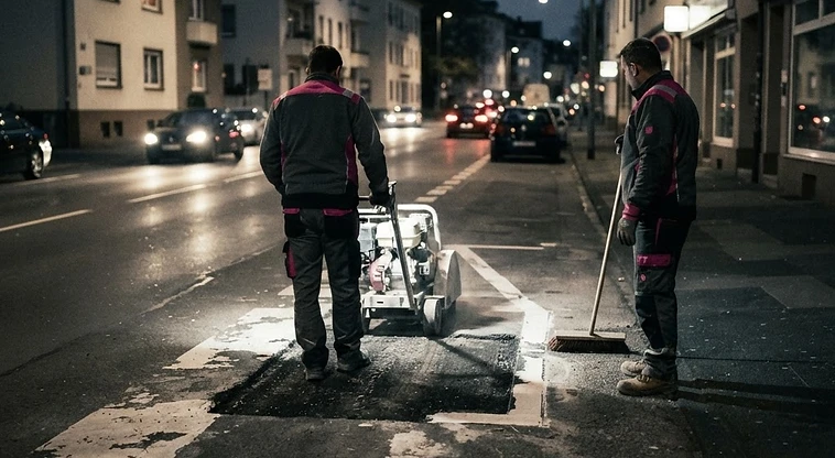 Wiesbaden entfernt 170 unerlaubte Straßenmarkierungen