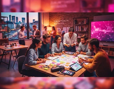 Im Zukunftswerk Wiesbaden findet der interaktive Workshop „Service trifft Digital“ statt