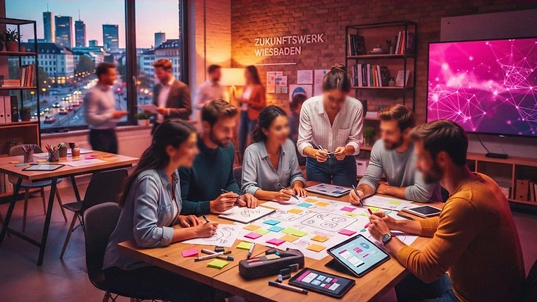 Im Zukunftswerk Wiesbaden findet der interaktive Workshop „Service trifft Digital“ statt