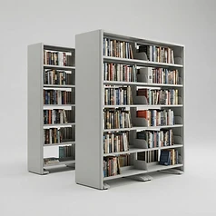 Double Faced Library Book Stack