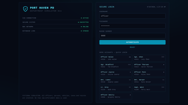 Police Database with lots of features template preview