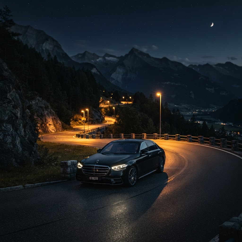 Taxi Swiss Löwe Mercedes VIP Limousine Landquart Schweiz