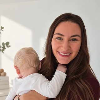 Sarah with baby Matteo — the story behind Little Story