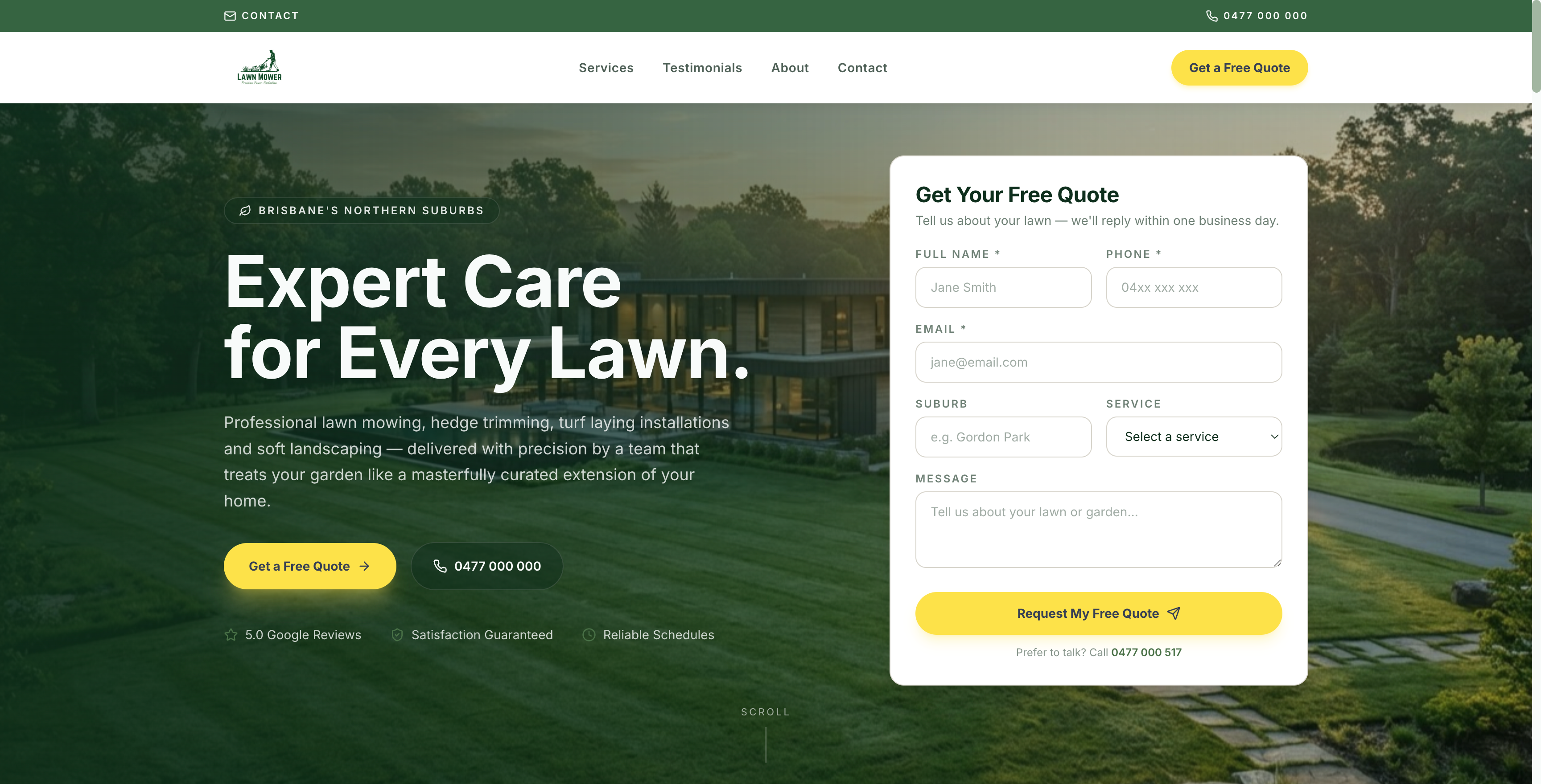 Local Services style example