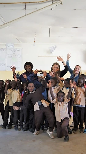 A classroom of students in Zambia