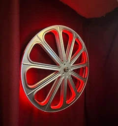Vintage film reel at Buncrana Cinema