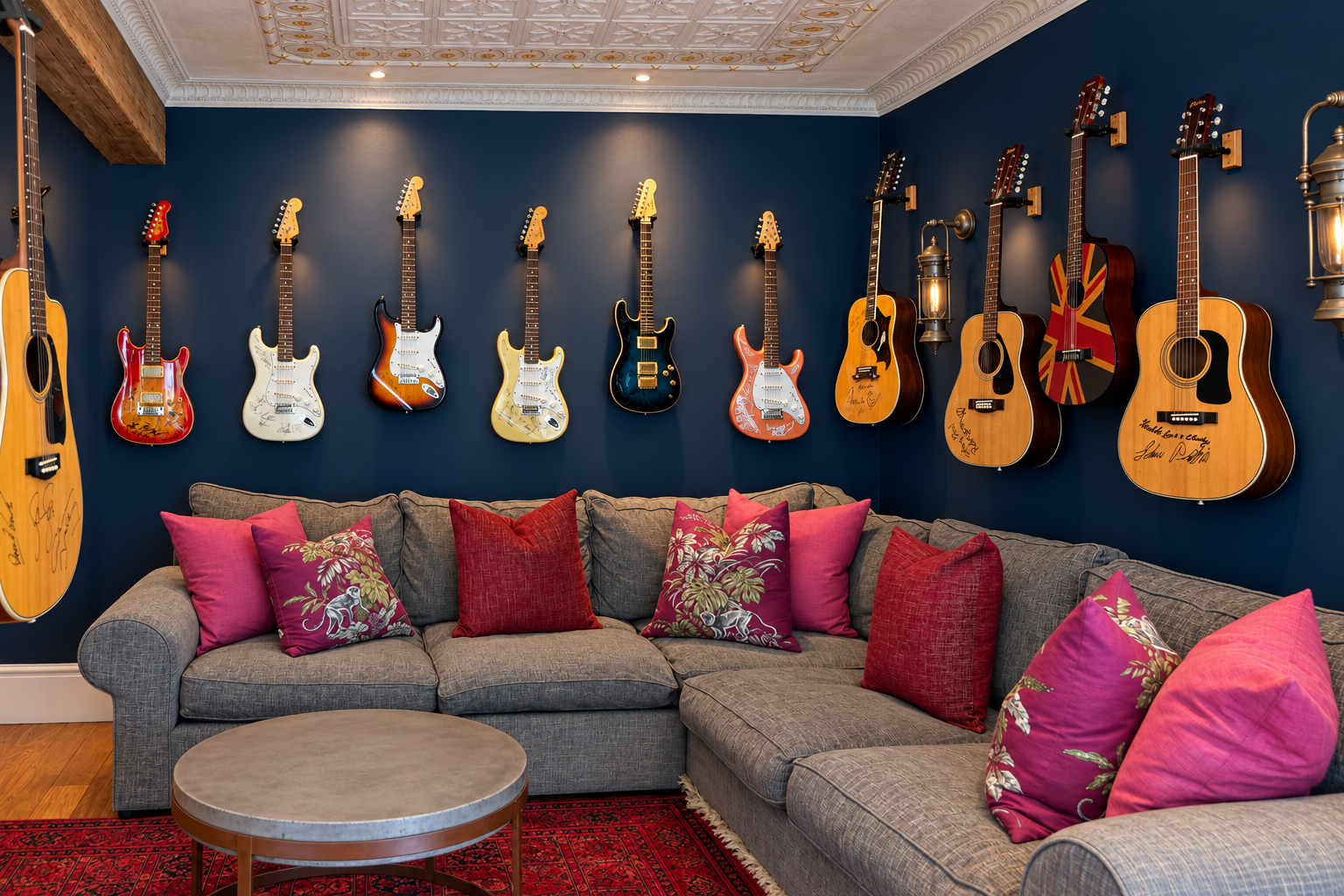 A Rare and Unique Played and Signed Guitar Collection