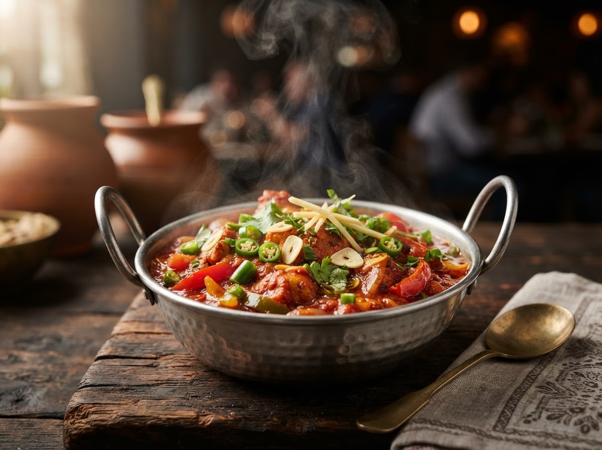 Tandoori Chicken Chilli Garlic Balti
