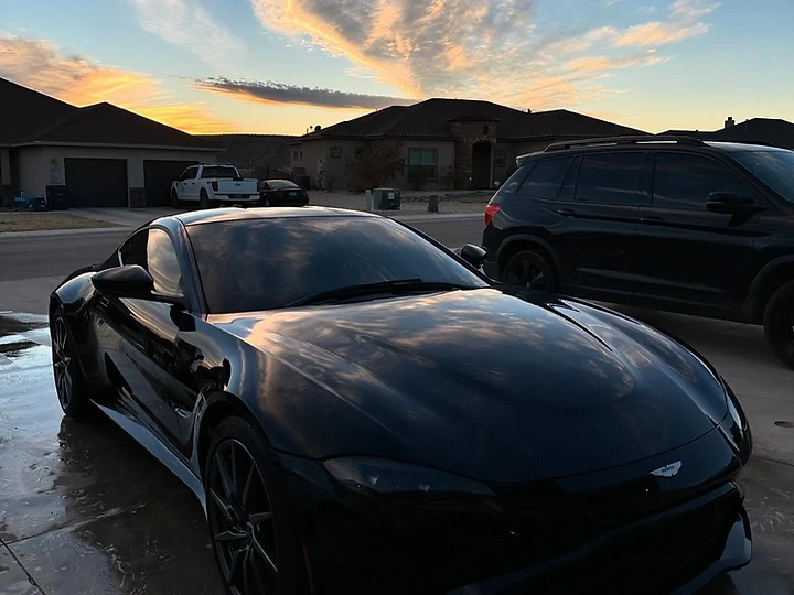 Deep gloss and reflections on a freshly detailed vehicle