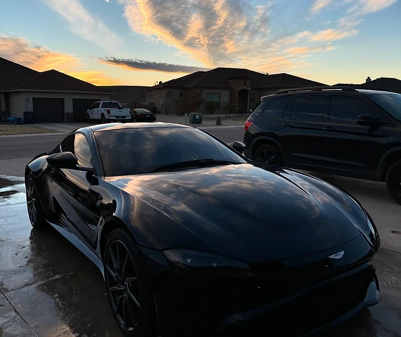 Luxury vehicle with a deep glossy finish after professional mobile detailing