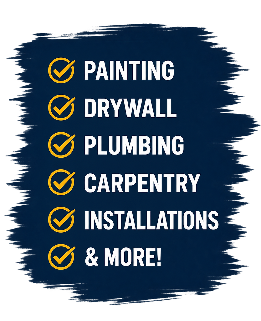 Majestic Handyman services: Painting, Drywall, Plumbing, Carpentry, Installations, & More