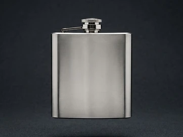 Custom Laser-Engraved Flask