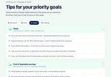 Activ8 Life Habits screen