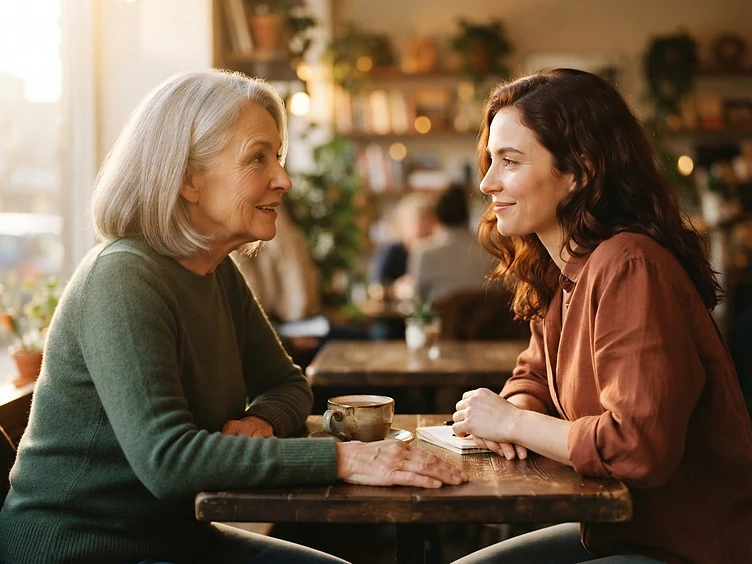 A patient and provider sharing a moment of breakthrough in conversation
