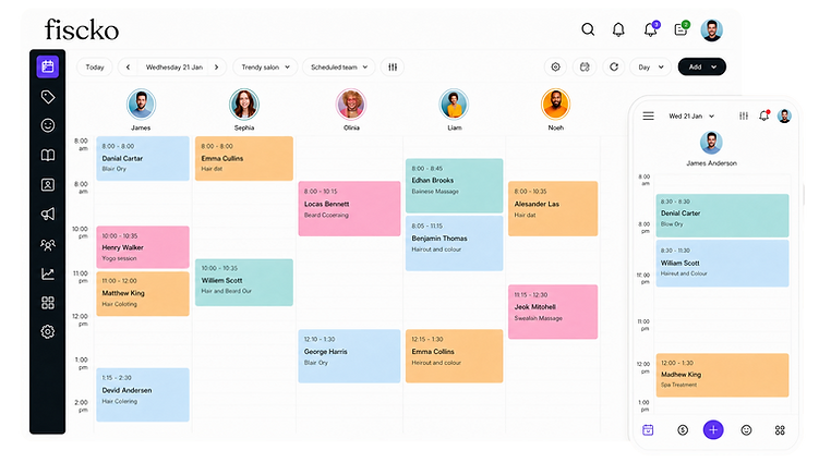 Fiscko booking dashboard