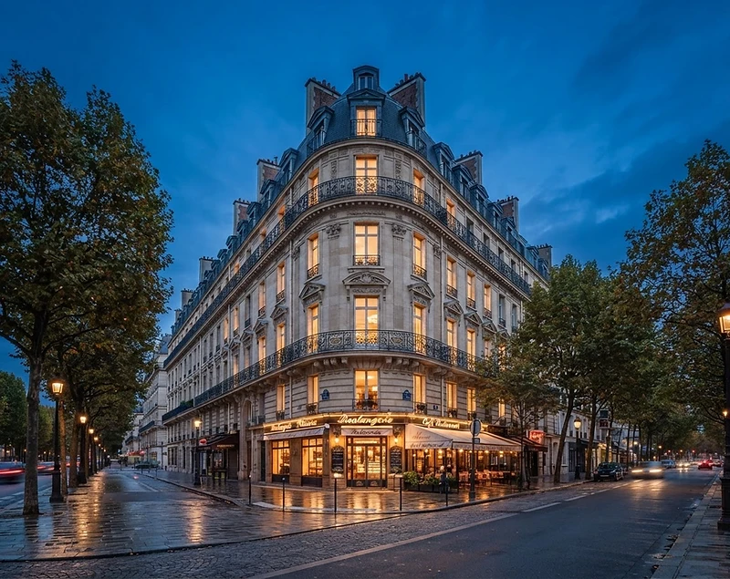 Façade d'immeuble parisien