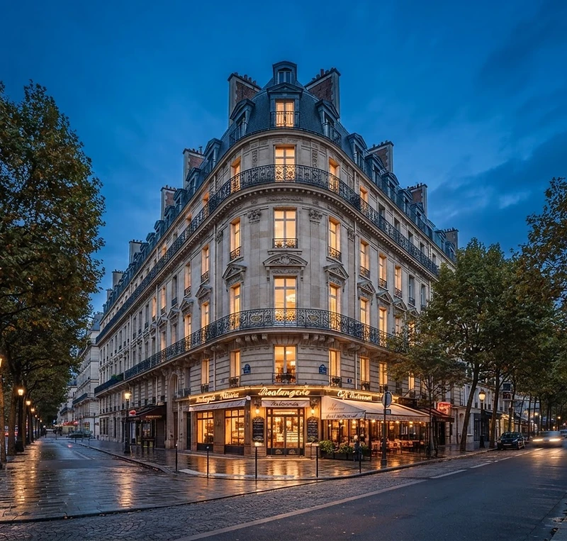 Façade d'immeuble parisien