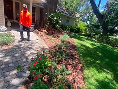 Paver Walkway & Bed Install