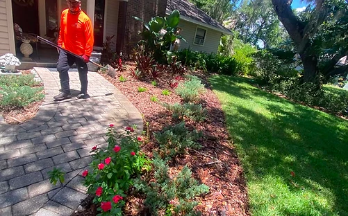 Paver Walkway & Garden Bed Install