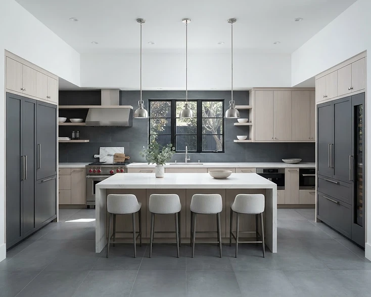 Kitchen remodeling company website design demo with lead capture layout