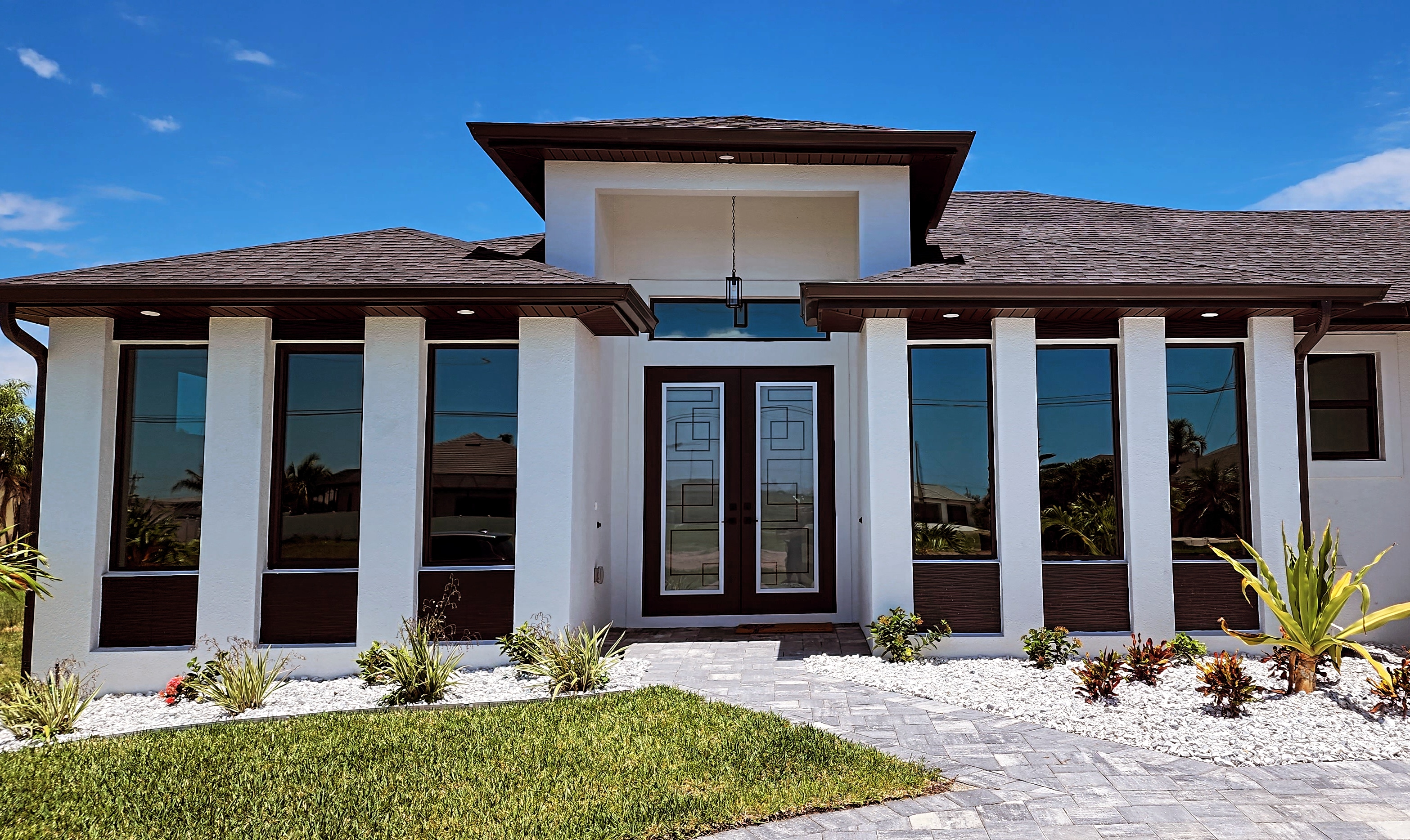 Residential window tinting installation in Southwest Florida