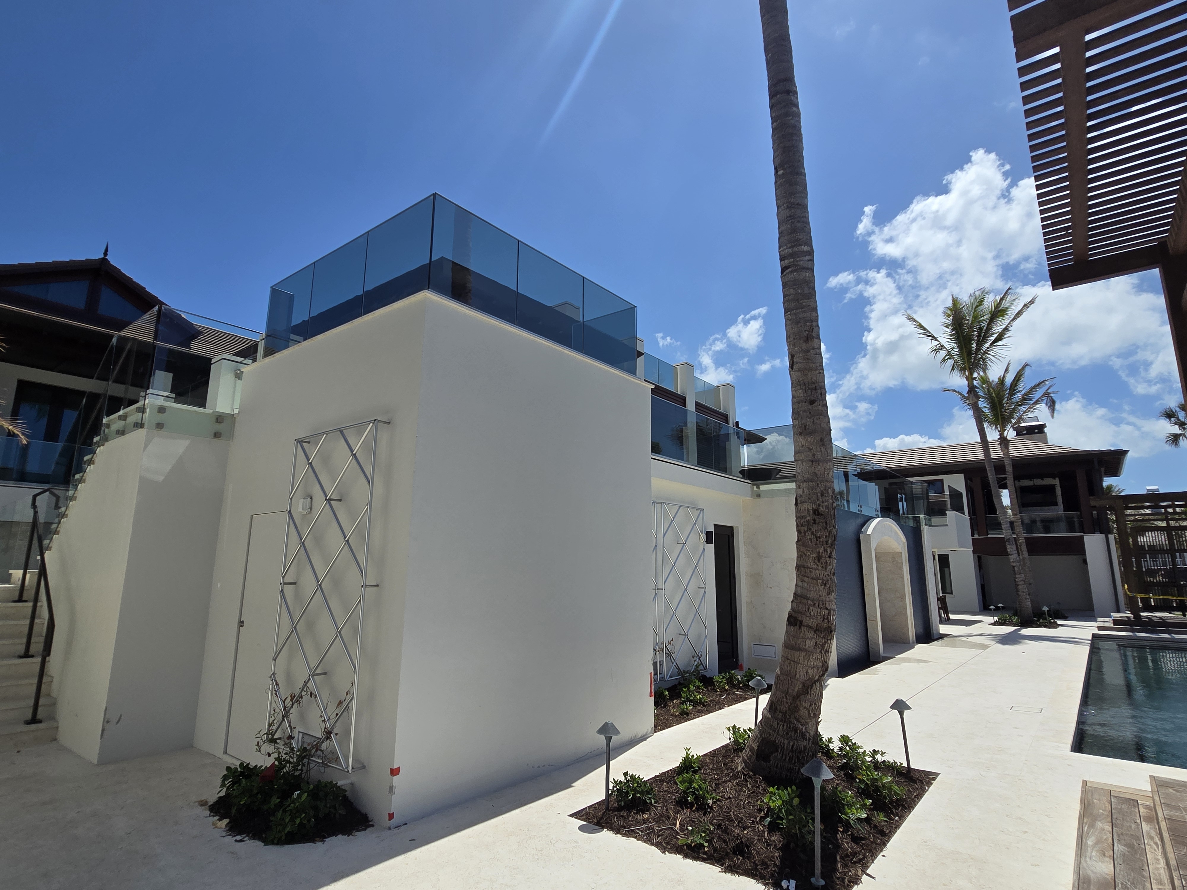 Entry doors · decorative film — window film installation by Visionary Window Tint, Southwest Florida
